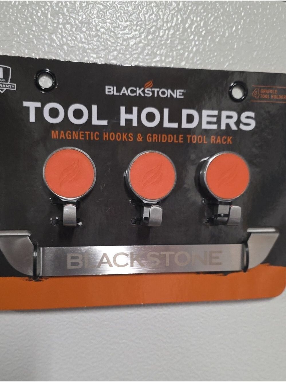 NWT Blackstone Tool Holders (Magnetic Hooks (3) & Griddle Tool Rack)